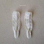 Koronkowa opaska niemowlęca 36-38cm
